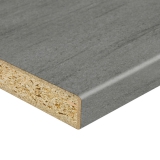 Rzut z boku - perspektywa z zaobleniem - blatu Swiss Krono D1046KM Granit ciemny 60 cm