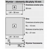 Wymiary szuflady Legrabox N